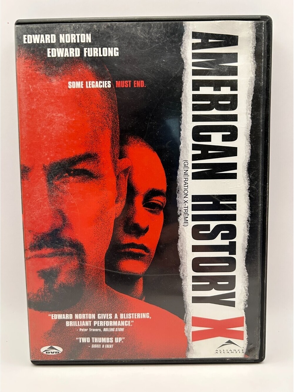 American History X DVD Widescreen Edward Norton 1990s Drama Tony Kaye